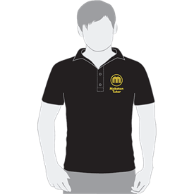 Makaton Tutor Black  Polo T-Shirt Size XXL