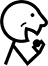 Makaton symbol for To Eat (with fingers)