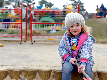 Young girl at playground
