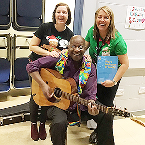 Joanne and Johan with Dave Benson Phillips