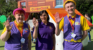 Amanda Glennon with Alton Towers staff