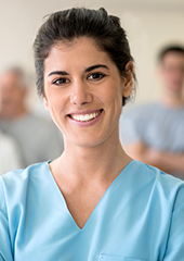 Young female healthworker