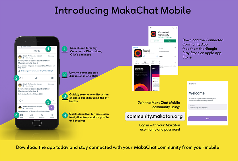 Sample screen from MakaChat Mobile