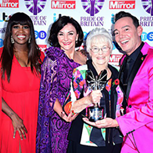 Margaret Walker with Strictly Come Dancing stars