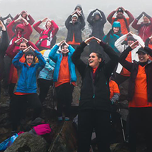 MakaHikers signing Mountain on the summit of Mount Snowdon
