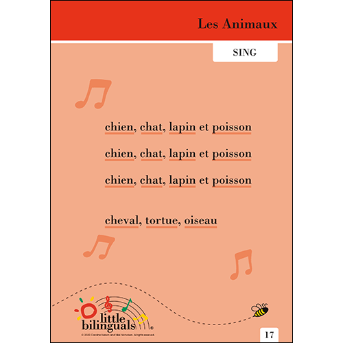 Little Bilinguals book - Sing and Sign French