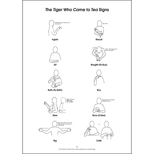 Using Makaton with The Tiger Who Came to Tea (PDF file)