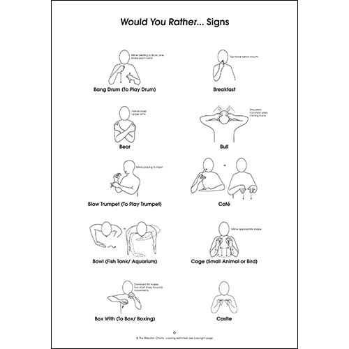 Using Makaton with Would You Rather (PDF file)