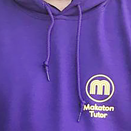 Makaton Tutor Hoodie-Purple/Size XXL