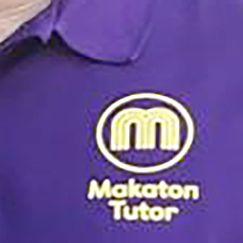 Makaton Tutor Purple Polo T-Shirt Size XXL