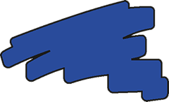 Makaton symbol for Blue