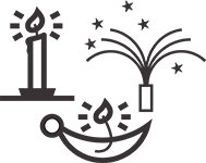 Makaton symbol for Diwali
