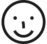 Makaton symbol for Happy