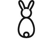 Makaton symbol for Rabbit