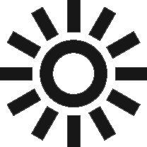 Makaton symbol for Sun