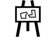 Makaton symbol for Art