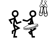 Makaton symbol for Ballet