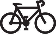 Makaton symbol for Bicycle