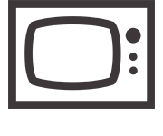 Makaton symbol for Television