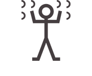 Makaton symbol for To Play